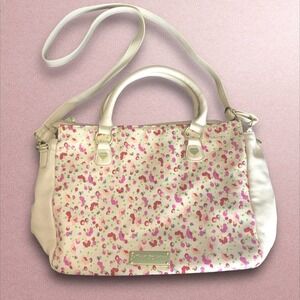 BETSEY Johnson Cream Tiny Floral Shoulder Hand Bag